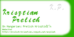 krisztian prelich business card